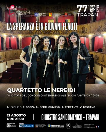 Quattro giovani flautiste in concerto al Chiostro San Domenico - 1